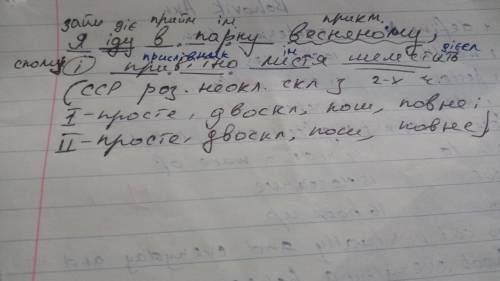 Зробити письмовий синтаксичний розбір, підкреслити всі члени речення, над кожним словом написати час