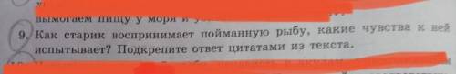 . Рассказа Старик и море.  Нужно написать на 1-1,5 страницы в тетради.