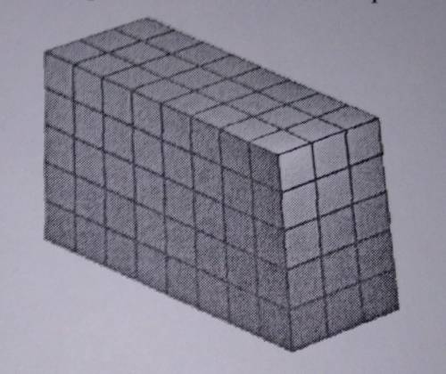 Из маленьких кубиков собрали параллелепипед (смотри рисунок) его покрасили снаружи со всех сторон ко