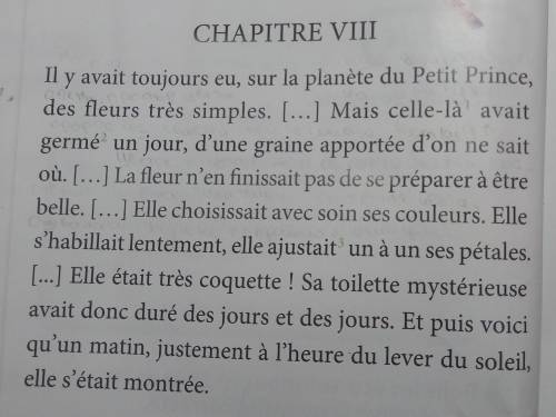 Составьте 10 вопросов по тексту маленький принц ФРАНЦУЗСКИЙ!