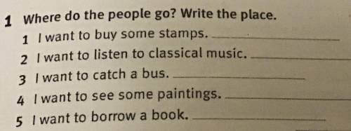 Where do the people go? Write the place.