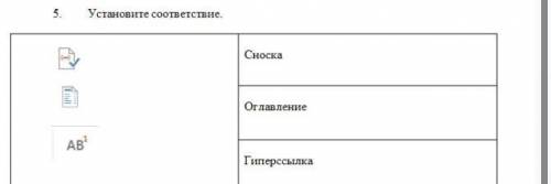 5. Установите соответствие​