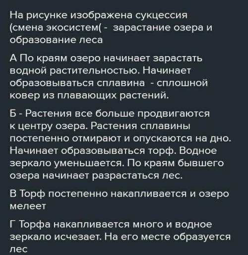 2. Обьясните причины смены экосистем, изображенных на рисунке от А-Б-В-Г. Подпишусь и лайкну все отв