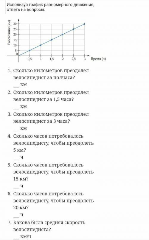 мне по математике по теме График равномерного движения ​