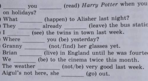 Use the Past Simple or Present Perfect . ​