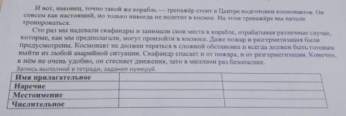 Прочитай внимательно текст. Выпиши из текста по 2 слова в каждый столбик таблицы ребят это СОЧ, еруд