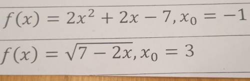 Составить уравнение касательной к графику функции y=x в точке x0​