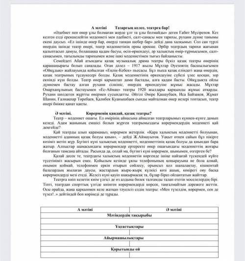 УМОЛЯЮ ВАС. Қазақ тілі тжбсынан 2 тапсырма көмектесіндерш ​