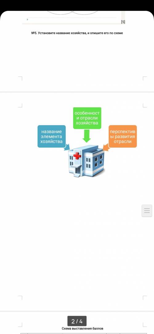 №5. Установите название хозяйства, и опишите его по схеме нужно Соч