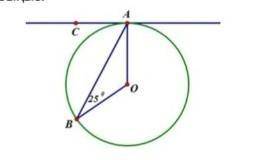 СА косвенно в круг. Найдите градус угла BAC.​