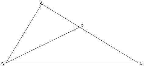 АD – биссектриса треугольника АВС. Докажите, что DС < АС.