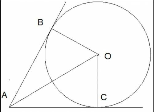 Дано:∢ CAO = 77°.Вычисли:∢ ABO = ∢ AOC = ​