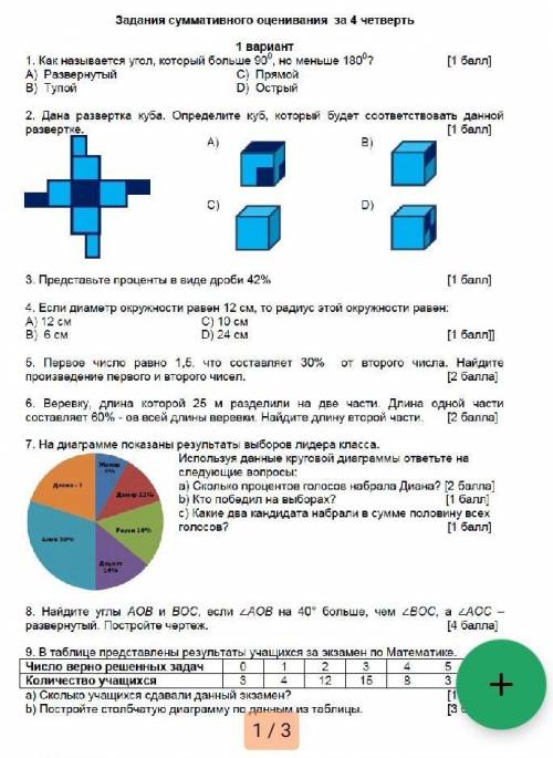 Соч математика всё решите ​