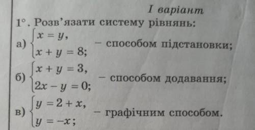 Розв'язати систему рівнянь ів пишем підсумкову ​