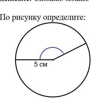 2) По рисунку определите: а) Какой радиус этого круга?б) Какой диаметр этого круга?в) Какого типа ук