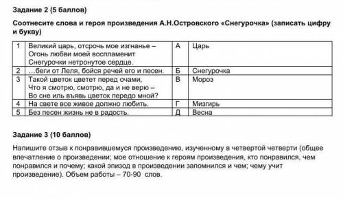 Задание 1. ответьте на вопросы, выбрав один ответ из четырех предложенных ( ) 1. Образ Леля А.Н. Ост