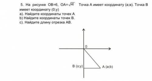 На  рисунке  ОВ=6,  ОА даю все соч по геометрии​