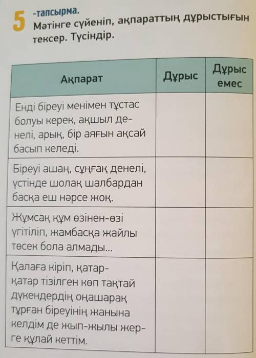 5-тапсырма. 130 бетМәтінге сүйеніп, ақпараттың дұрыстығынТексер, Түсіндір.​