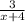 \frac{3}{x + 4}