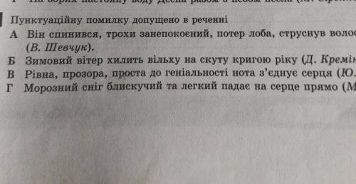 Пунктуаційну помилку допущено в реченні​