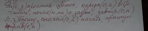 Вставь пропущенные буквы и раскрой скобки​