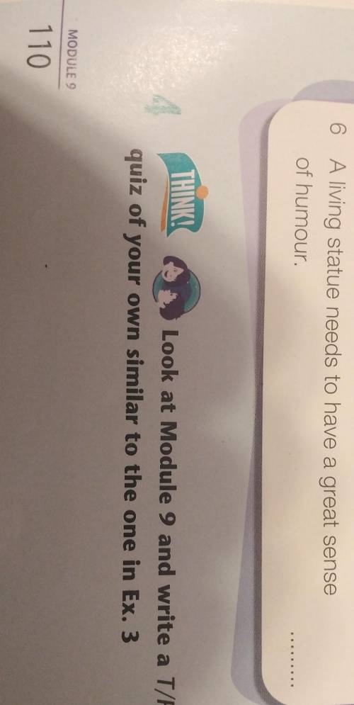 Look at Module 9 and write a T/F quiz of your own similar to the one in Ex. 3 ​