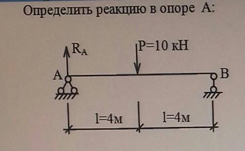 Найти реакции в опорах