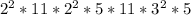 2^{2}*11*2^{2}* 5*11*3^{2} *5