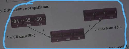 04 часа 35 минут 50 секунд + 1 час 35 минут 20 секунд равно + 5 часов 5 минут 45 секунд равно​