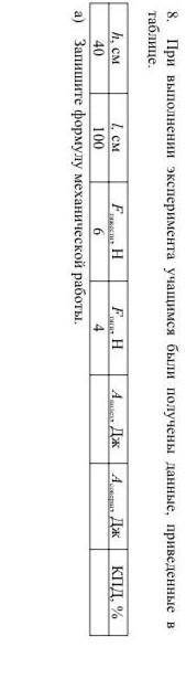 СОЧ При выполнении эксперимента учащимся были получены данные, приведснные в таблице см 80 500 125 а