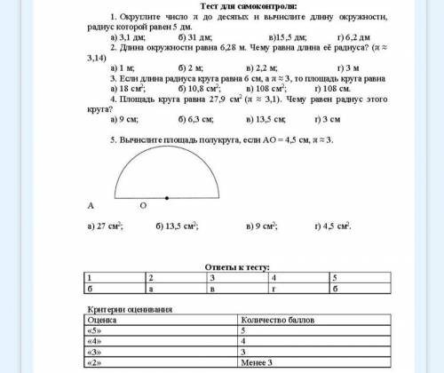 Математика 6 класс. Домашнее задание: выполнить решение каждого задания теста. Найдите ошибку в отве