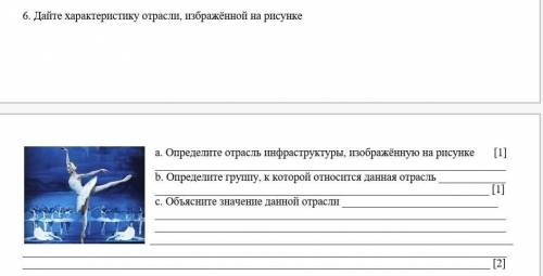   6. Дайте характеристику отрасли, избражённой на рисунке ￼a. Определите отрасль инфраструктуры, изо