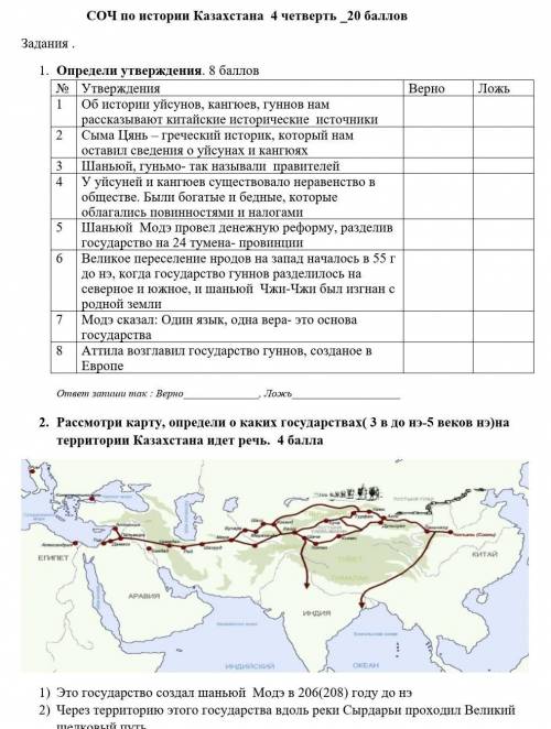 Соч по истории Казахстана ​