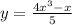 y = \frac{ {4x}^{3} - x}{5}