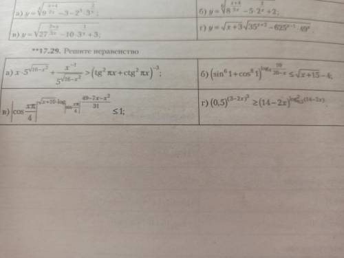 решить сложные показательные неравенства,17.29 а,б,в,г