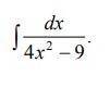 Найти интеграл￼ l dx/ 4x^2 - 9