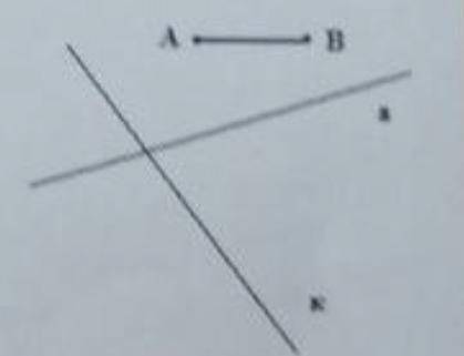 постройте отрезок симметричный отрезку АБ относительно прямой а, а затем отрезок симметричный получи
