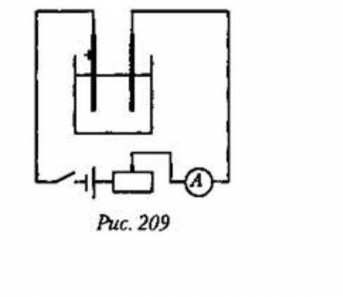 Используя весы, найдите массу m, электрода, который будет катодом. 3. Соберите электрическую цепь