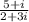 \frac{5+i}{2+3i}