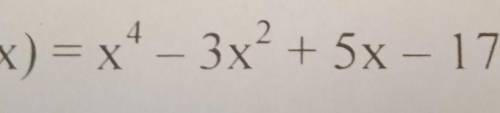 , нужно составить уравнение касательной к графику функции f(x) =x4-3x2+5x-17 в точке с абсциссой x0=