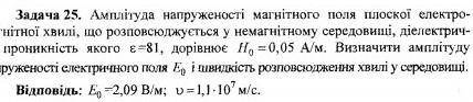 Амплитуда напряжённости магнитного поля плоской электромагнитной волны, что распространяется в немаг