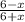 \frac{6 - x}{6 + x}