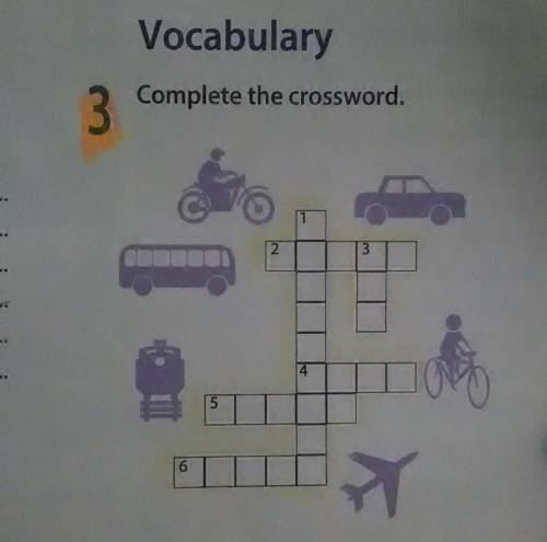 VocabularyComplete the crossword.​