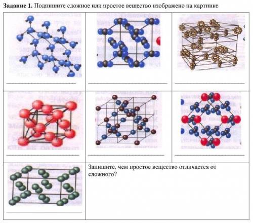 Задание 2. Подчеркните предложения в которых говорится о простом веществе. Запищите символы и относи