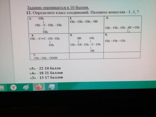 Определить класс соединений и назвать вещества