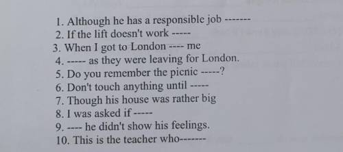 Complete the sentences Help me plz