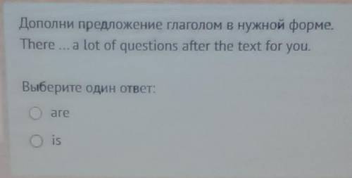 There ... a lot of questions after the text for you. 1) are 2) is​