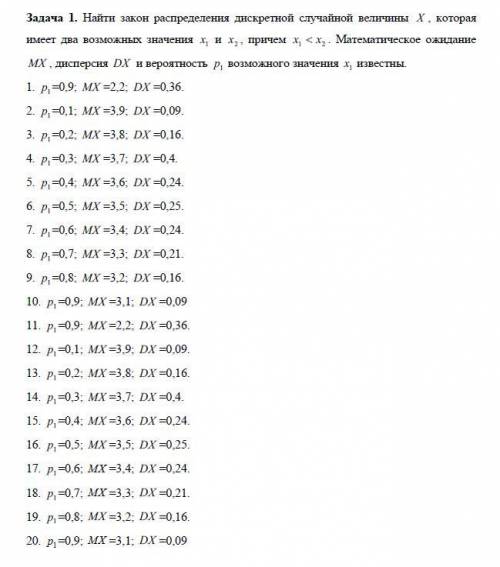 ТЕОРИЯ ВЕРОЯТНОСТЕЙ И МАТЕМАТИЧЕСКАЯ СТАТИСТИКА. Здравствуйте решить. Задачи 1, 3 под цифрой 8.