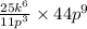 \frac{25k {}^{6} }{11p {}^{3}} \times 44p {}^{9}