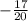 -\frac{17}{20}